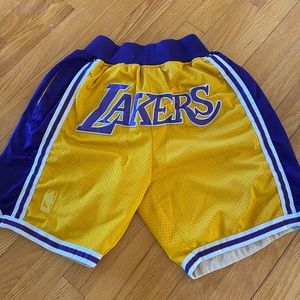 Los Angeles Lakers Vintage Retro Just Don Shorts